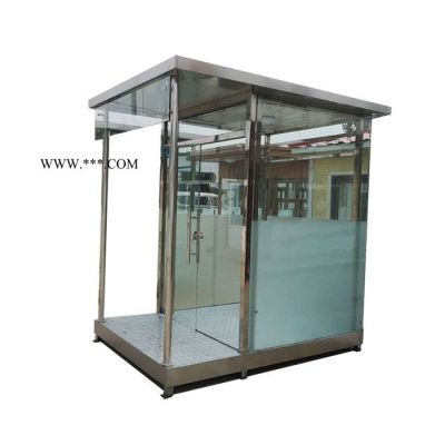 玻璃岗亭 钢化玻璃保安岗亭 加厚玻璃 钢结构岗亭