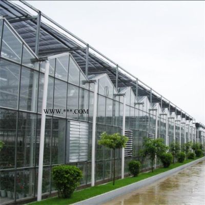 文洛式智能温室 玻璃温室 钢化玻璃温室 智能玻璃温室 玻璃观光温室大棚